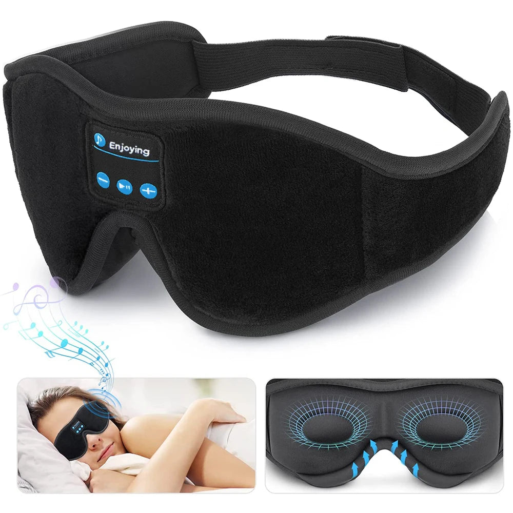 SALVOROS Sleep Mask with Bluetooth Headphones